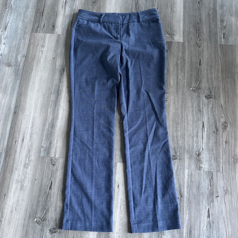 NWT Blue Chambray Book Cut Work Career Professional Chic Women’s Pants Size 4